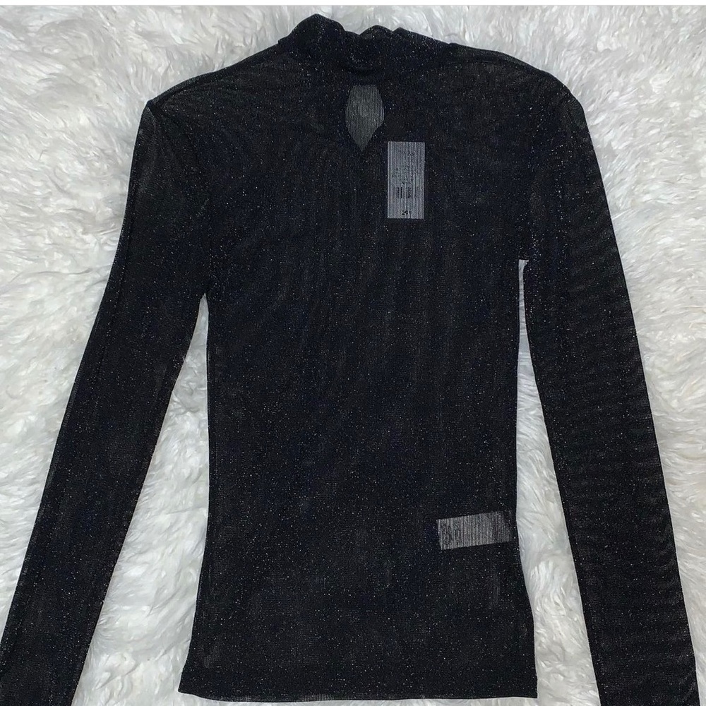 Dynamite • Metallic Sheer Top